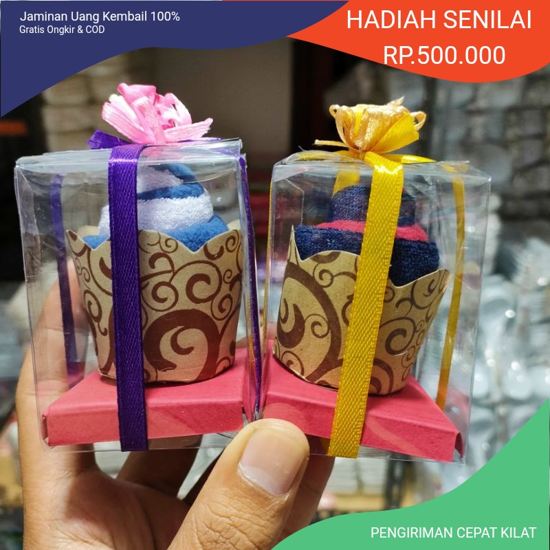 1 PACK 25 PCS Souvenir Pernikahan Saputangan Towel Cake Souvenir Pernikahan Unik Souvenir Lucu soupe