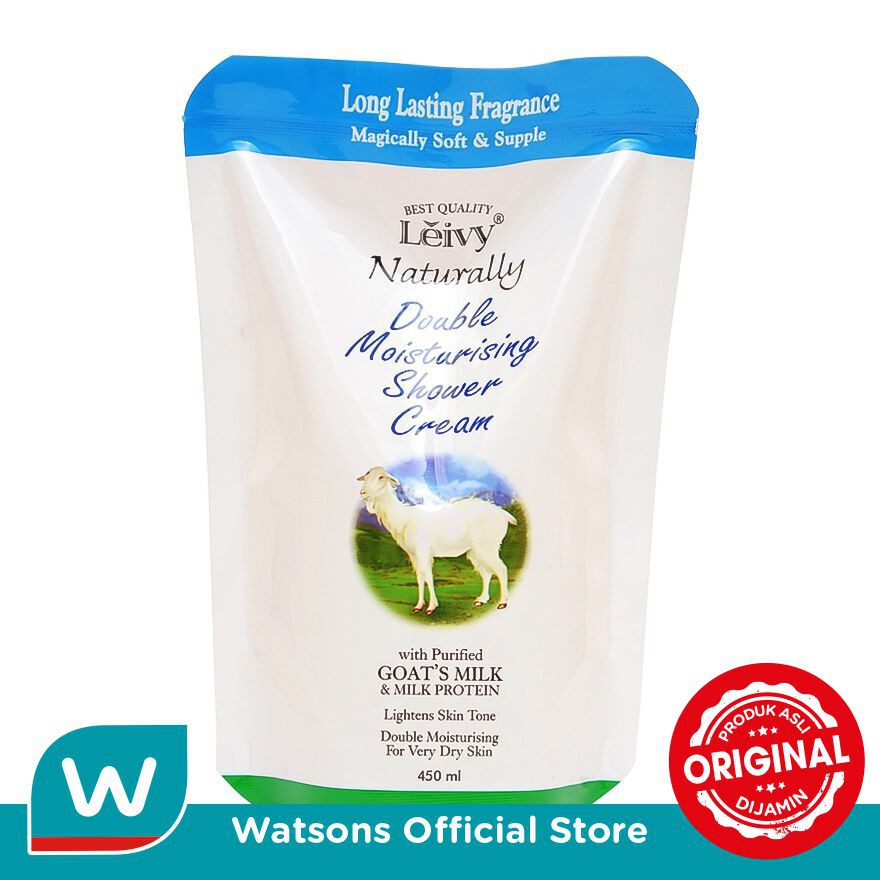 Leivy Shower Cream Goat Milk Refill 450ml