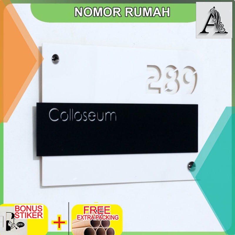

Grosir Nomor Rumah Akrilik Modern Minimalis Model 017