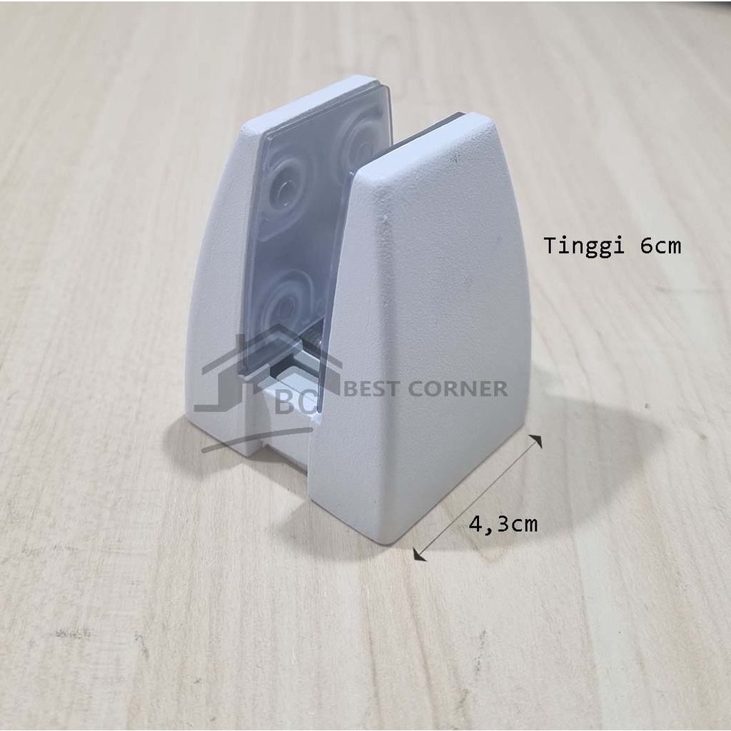 Bracket Ambalan Penyekat Kaki Partisi Kayu Sekat Meja Kantor / Akrilik