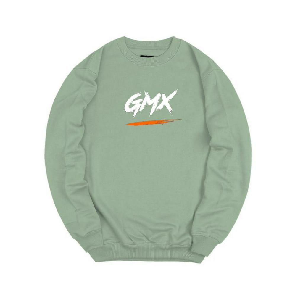 Cn Gmx Sweater Crewneck Geoff Max Hijau Mint Populer