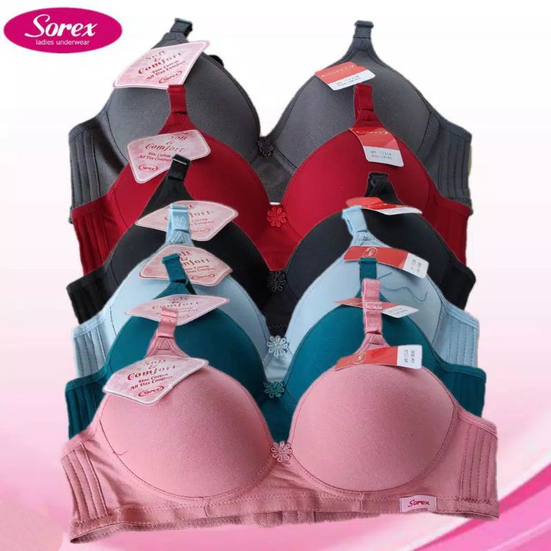 SOREX Bra Soft &amp; Comfort 17228 Busa Tanpa Kawat Setara CUP B-C