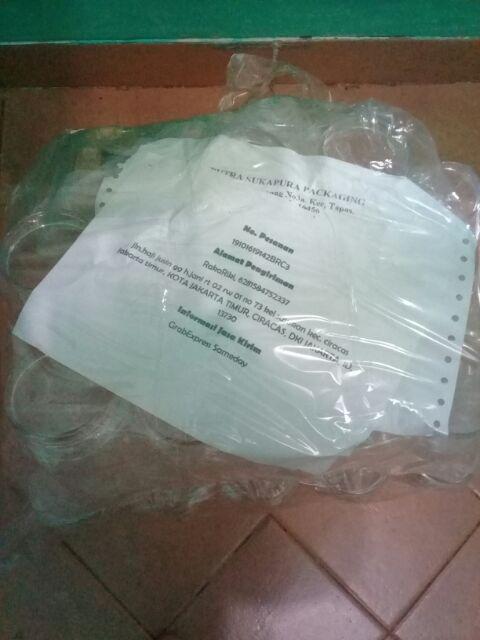 (paket 10 Pcs) Toples 700 Ml Hexagonal