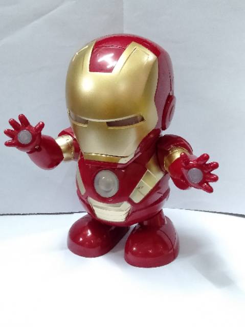 (FREE BATTERAI) Robot Dance Hero Iron man, Ultraman, Spiderman