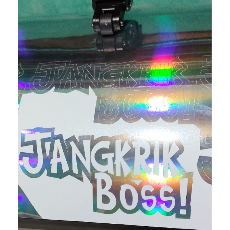 STICKER JANGKRIK BOS CUTTING