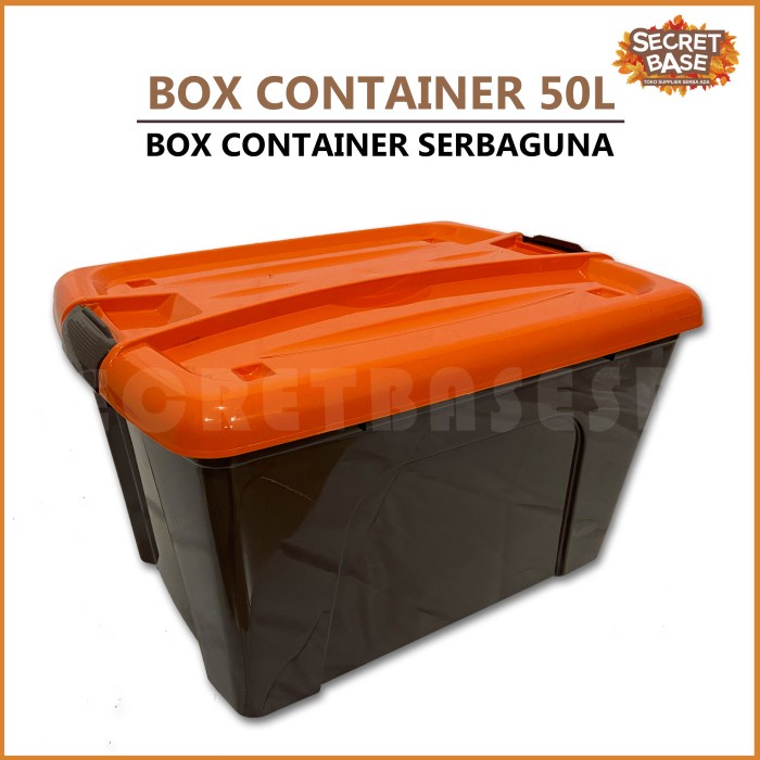

MURAH BOX CONTAINER 50 LITER + RODA - Box Serbaguna 50L