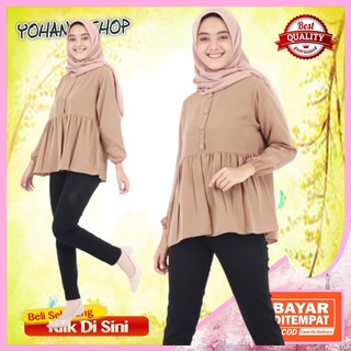  Baju  Atasan  Wanita Giza Tunik Fashion Muslim  Trendy BFA48 