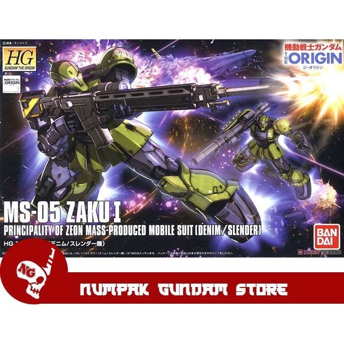 Zaku I Slender Denim Gundam Origin HG 1/1444