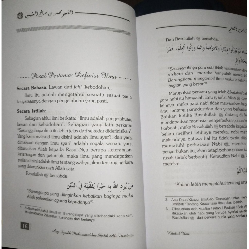 Kitab Al Ilmi Panduan Dalam Menuntut Ilmu Agama