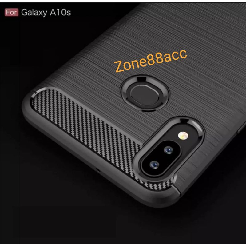 Silicon Case SAMSUNG A10S Softcase iPAKY Carbon Casing Cover TPU