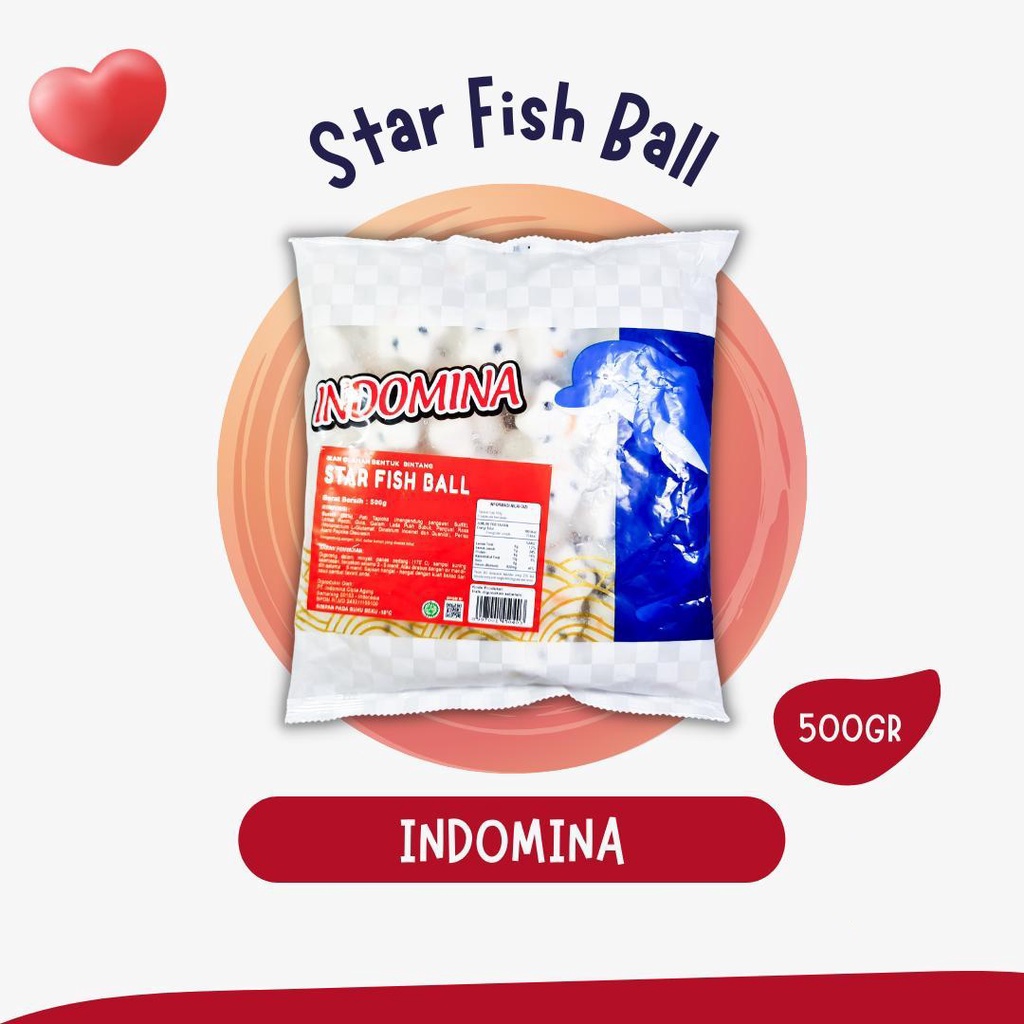 

ADDRIELLA - INDOMINA STARFISH BALL 500gr | INDOMINA/FROZENFOOD/FROZENFOOD MURAH