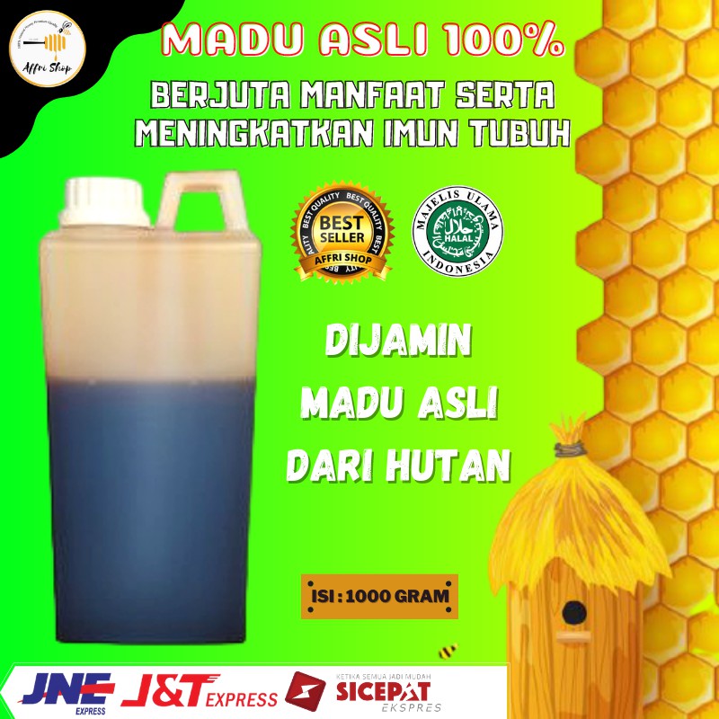 

MADU PAHIT MADU HITAM MADU HITAM ASLI MADU ASLI MADU MURNI ASLI ISI 1KG/NON LABEL