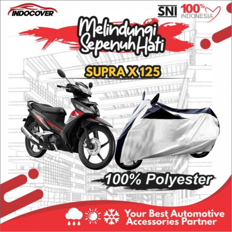 Sarung Motor SUPRA X 125 Cover Motor SUPRA X 125 Selimut Motor Anti Air
