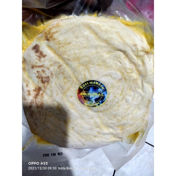 

ROTI MARYAM BESAR ORIGINAL FROZEN, DIAMETER 14 CM, ISI 5 PCS