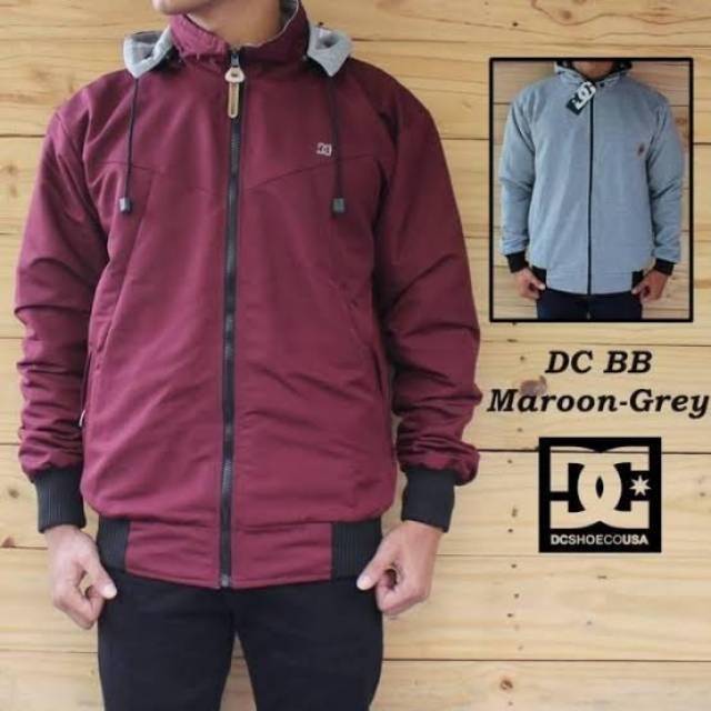 JAKET BOLAK BALIK PRIA BB 2in1 PARASUT FLEECE ALL SIZE L XL XXL