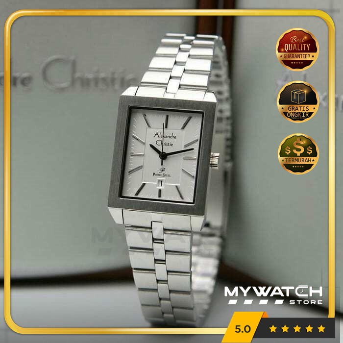 Jam Tangan Wanita Ori Alexandre Christie AC 1020 AC1020 Silver Alexander Christy