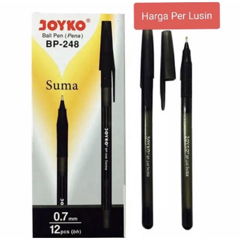 

( 12 pcs ) Pulpen Joyko BP-248 Suma / Ballpoint Joyko Suma BP-248