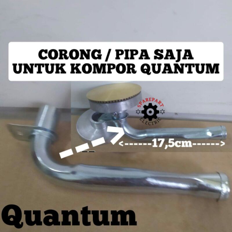 CORONG PIPA L KOMPOR GAS QUANTUM KHUSUS CEROBONG PIPA UNTUK DUDUKAN BURNER