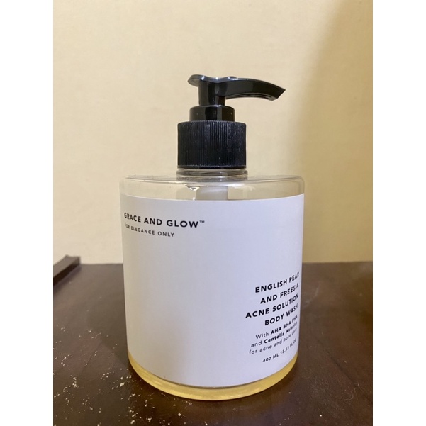 [preloved] GRACE AND GLOW - ENGLISH PEAR AND FREESIA ACNE SOLUTION BODY WASH
