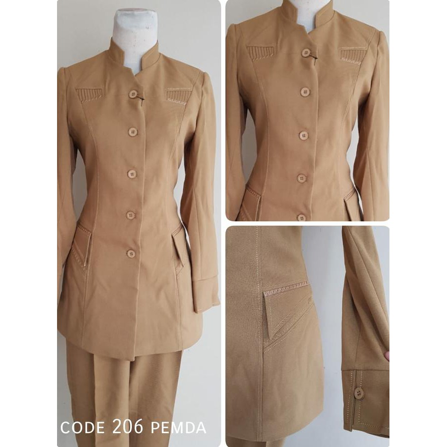 BAJU SERAGAM PEMDA KHAKI Shopee Indonesia