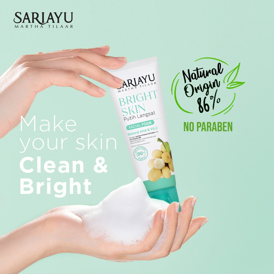 Sariayu Bright Skin Putih Langsat Facial Foam 75gr