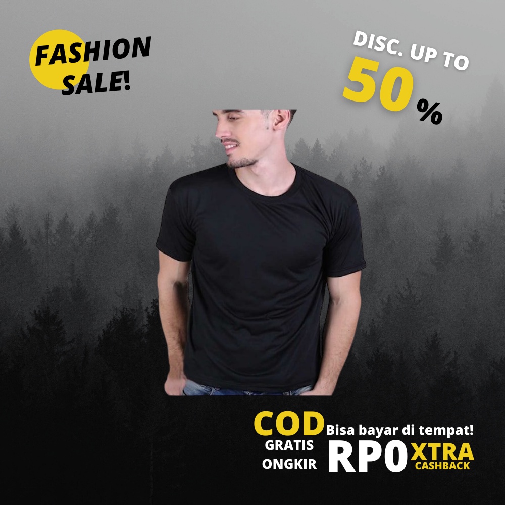 Baju Kaos Polos 100% Cotton Combed Premium Kaos Laki Atasan Distro Cowok Kaus Pakaian Distro Terlaris Termurah COD