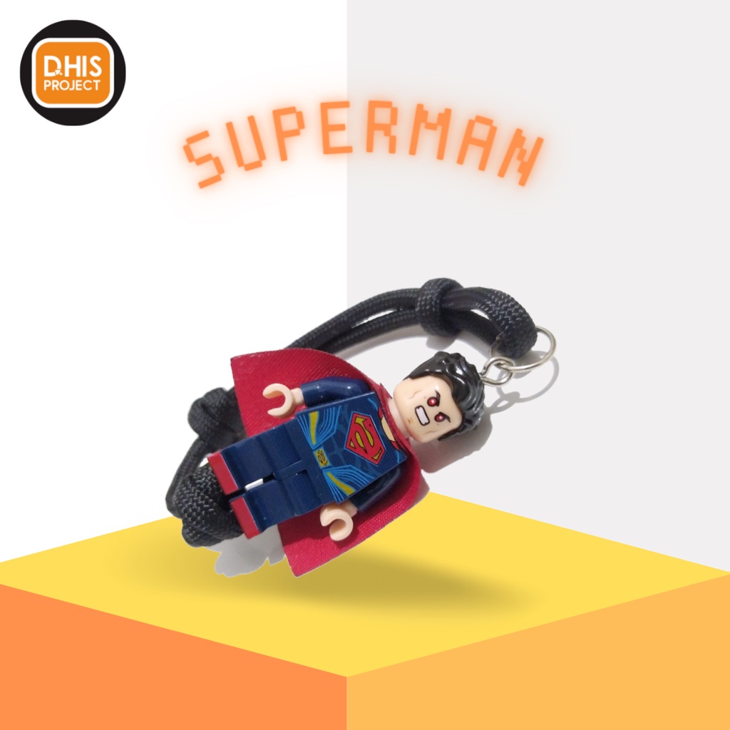Jual Basic Bracelet Lego Minifigure Superman DC Shopee Indonesia
