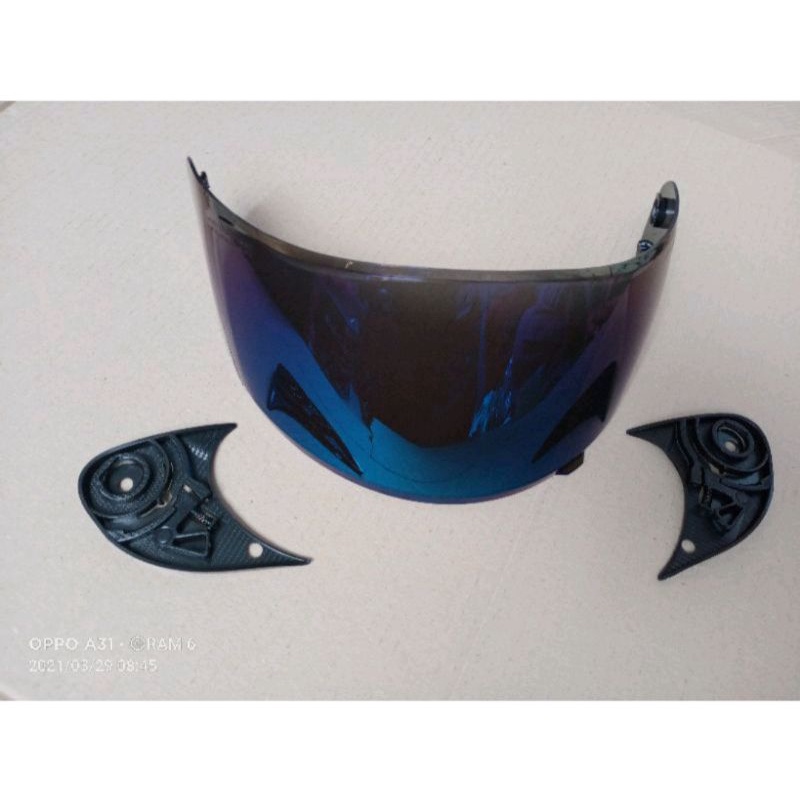 Kaca visor original NJS Shadow | Kaca  visor ori flat iridium blue NJS Shadow