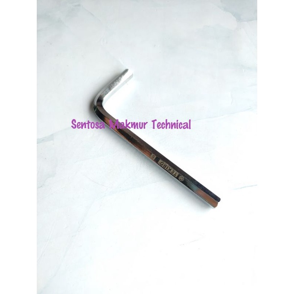 TEKIRO 6 MM Kunci L Short Pendek Hex Key 6mm