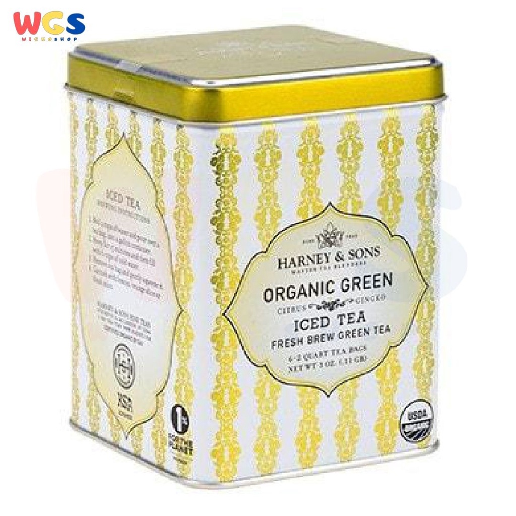 Harney &amp; Sons Organic Green With Citrus Ginkgo Fresh Brew Iced Tea 85g