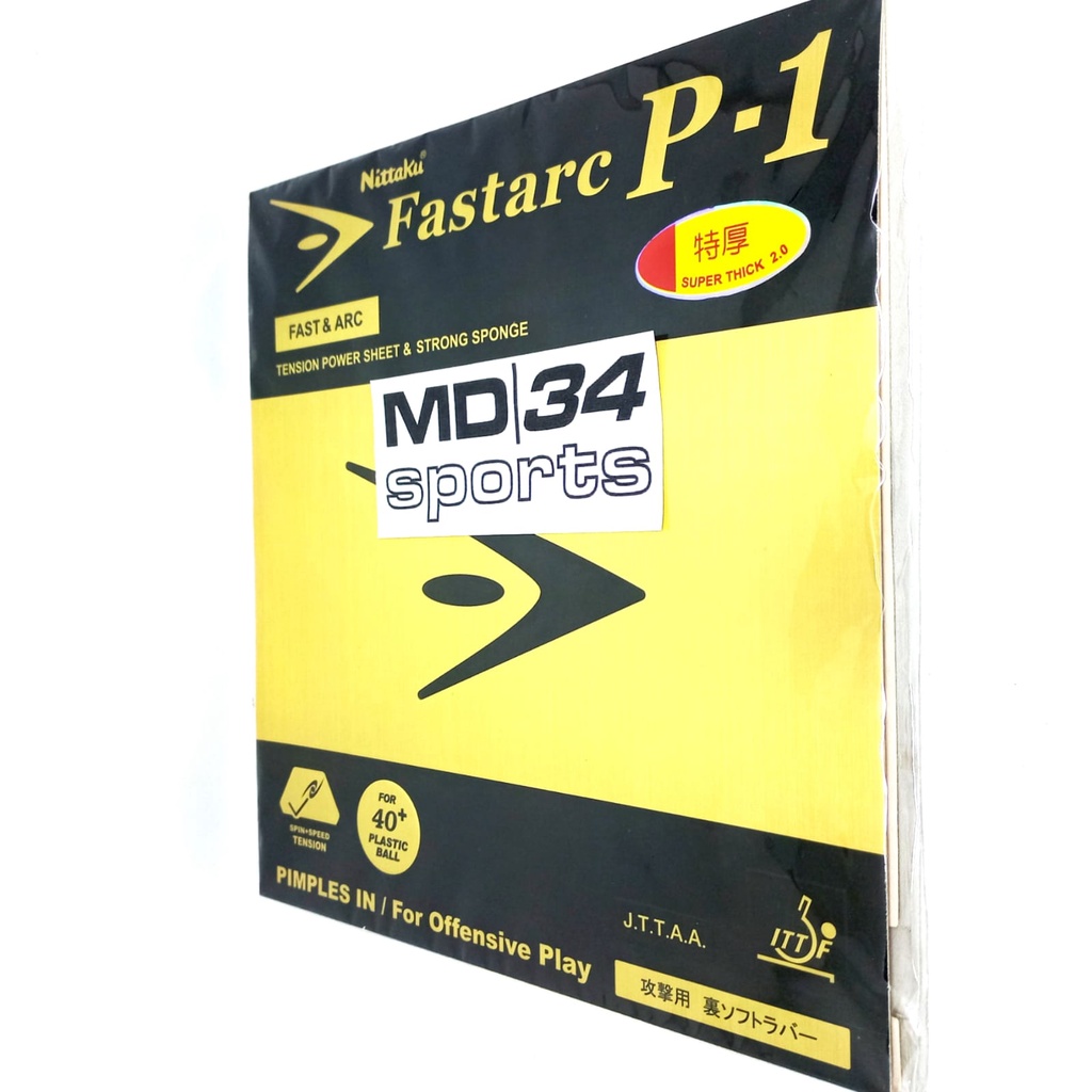 KARET NITTAKU FASTARC P-1 - Karet / Rubber / Bet pingpong murah
