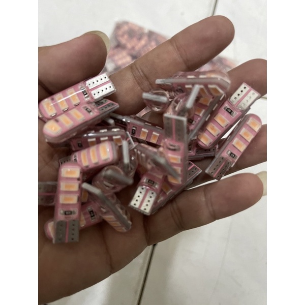 SEIN SEN SENJA T10 JELLY 6LED PINK UNGU KUNING MERAH PUTIH BIRU HIJAU STANDBY