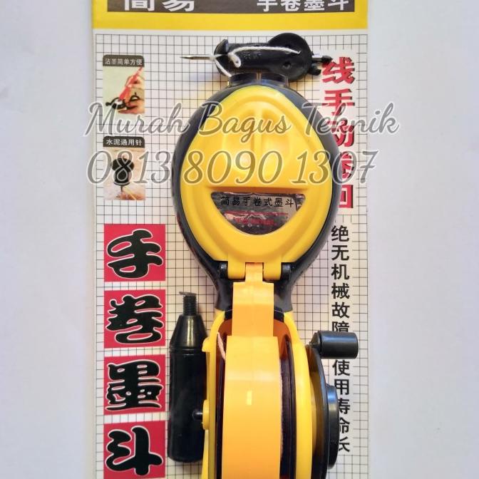 

Sipatan Tinta / Chalk Line / Benang Sipat Tukang 15 Meter TAJIMA
