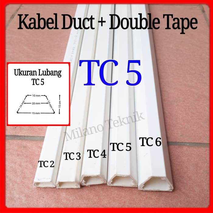 TC 5 / pelindung kabel / cable duct / ducting / cable protector 10pcs