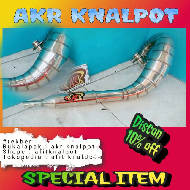 Knalpot rx king udang telo  udang lobster telo original akr