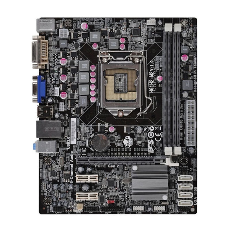 PREORDER Motherboard 1155 Motherboard DDR3 For ECS H61H2-M2 Intel H61 Support Core i7/i5/i3 Cpus USB