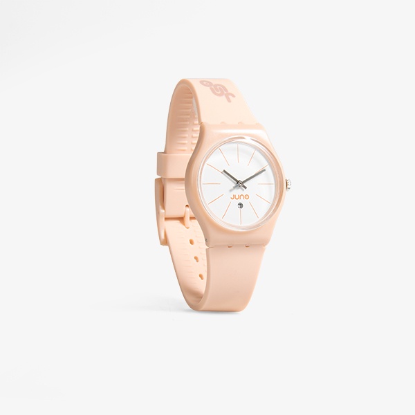 Juno Official - Slava Pink Peach | Watch Unisex |Jam Tangan