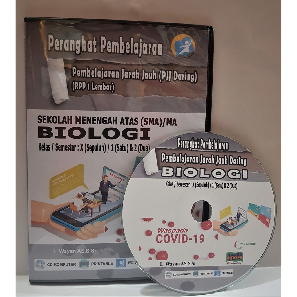 RPP 1 LEMBAR RPP PJJ (DARING & LURING) MAPEL BIOLOGI KELAS X XI XII SEMESTER 1&2 KUR-13 REVISI 2020