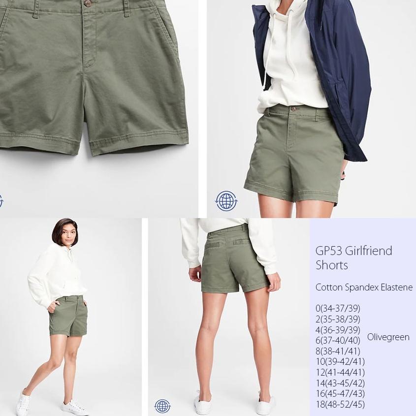 SKG.0772 • GAP Khaki Girlfriend Shorts GP53 GIRLFRIEND SHORTS