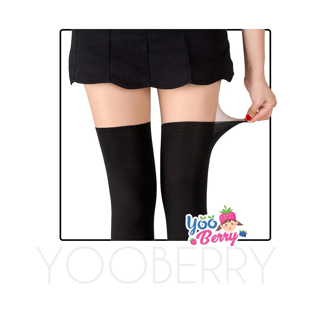 YooBerry Kids Pantyhose Stocking Legging Anak Perempuan Full Black Berry Mart