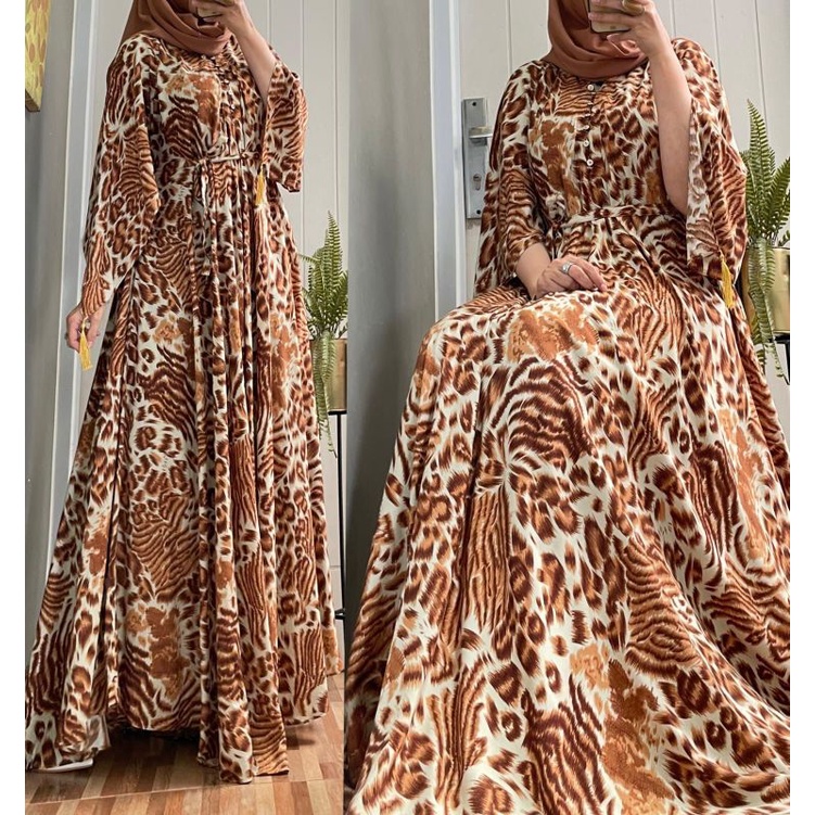 GAMIS LUNA MAYA DRESS LEOPARD