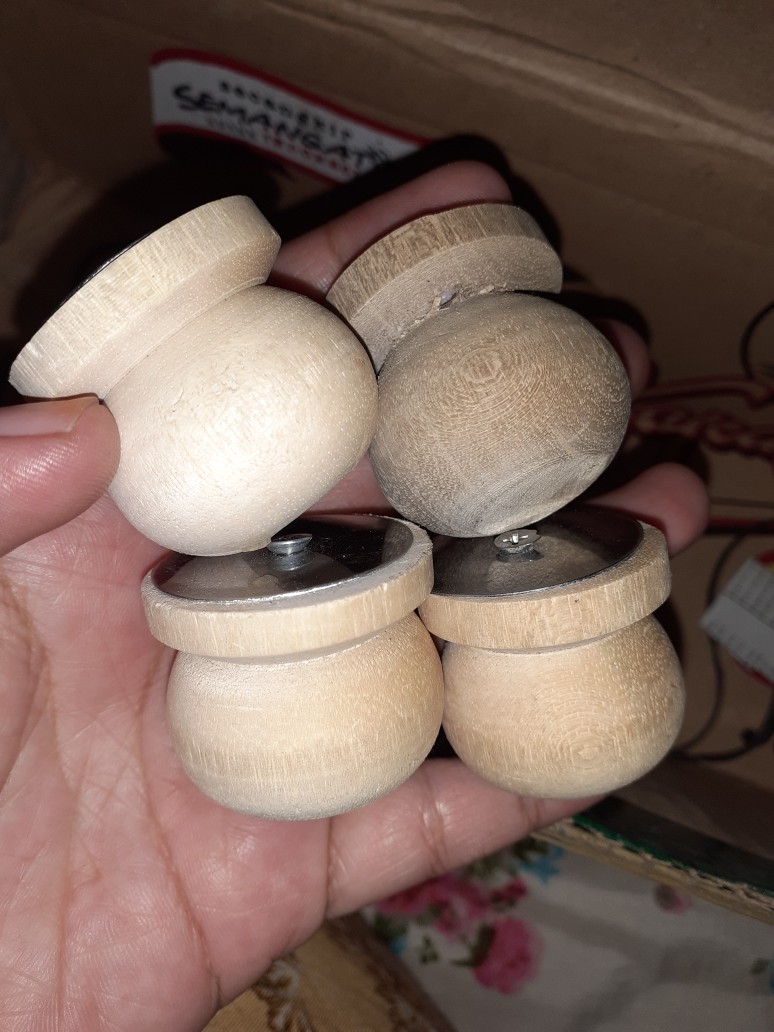 Pegangan Tutup Panci Pentol Panci Kayu Pegangan Teko Anti Leleh Harga Bijian