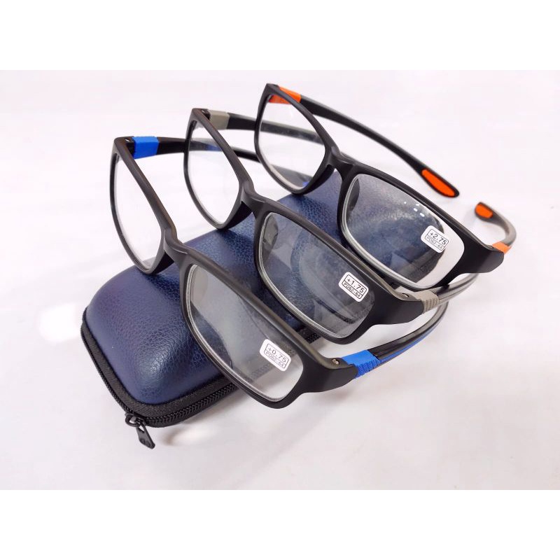 kacamata plus/kacamata baca/kacamata baca rabun dekat/kacamata plus pria/wanita/gagang sport