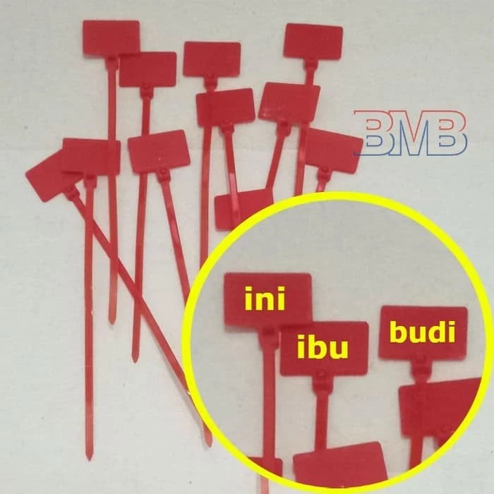 

MERAH LABEL Kabel Tis 10cm Cable Ties Tie 100mm