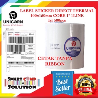 Stiker Label Resi Alamat Thermal 100x150 mm 100 x 150 mm 100x150mm