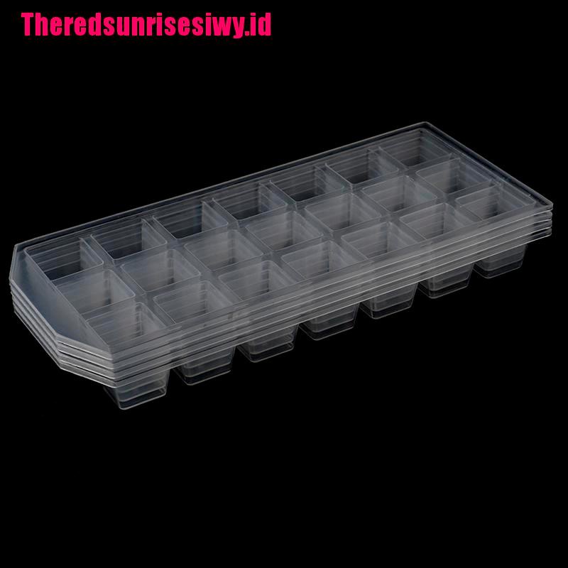 Cetakan Es Batu Pudding 21 Grid Bahan Plastik Untuk Kulkas