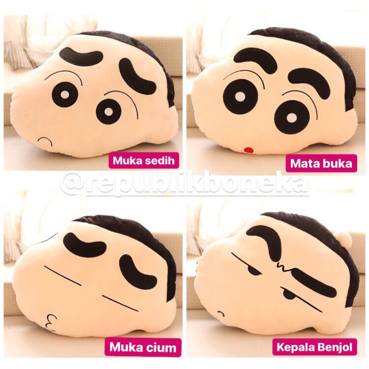 BONEKA BANTAL KEPALA SHINCHAN HEAD LEMBUT