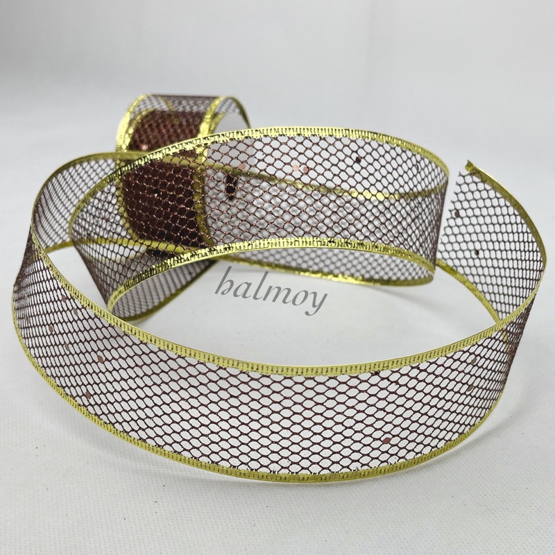 

PITA KAWAT MESH 2 INCI 5 CM 3 YARD WARNA COKLAT