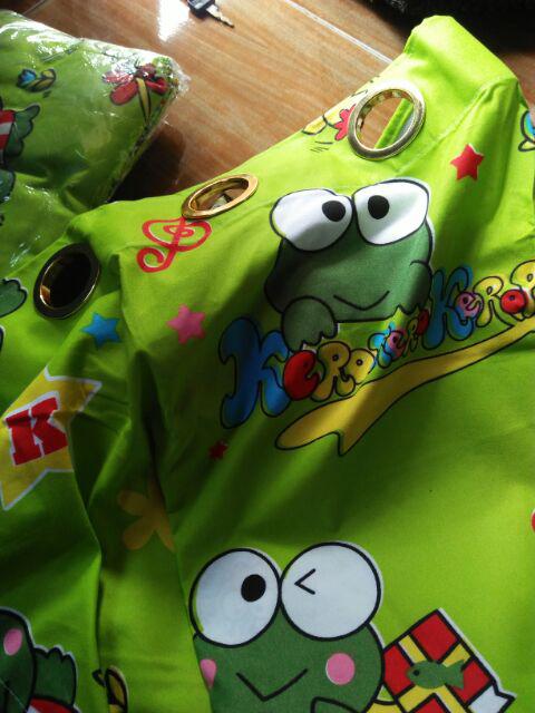Gorden Tirai Motif Karakter Keropi Singing Smokering ( 1 Kg Muat 4 Pcs )