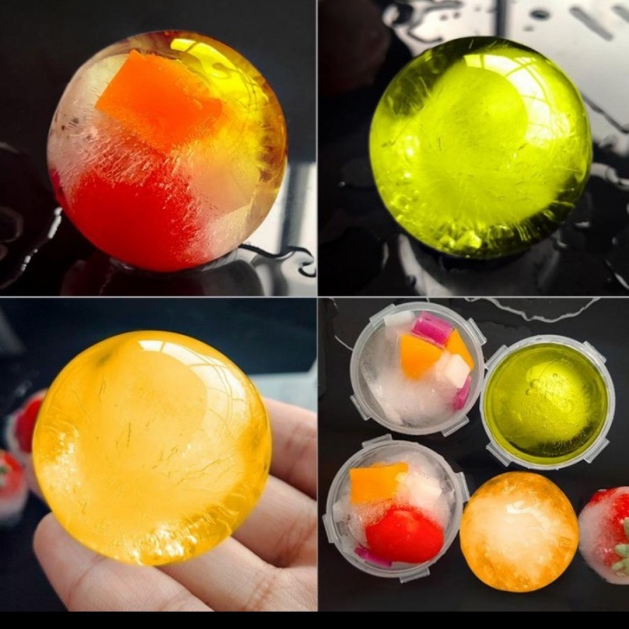 CE11 - Ice Cube Plastic Cetakan Es Batu Bulat